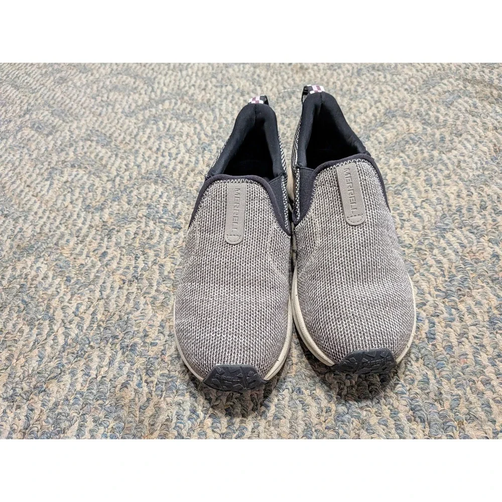 Merrell Jungle Moc Explorer Gray Black Knit Slip On Walking Shoes J005594 Mens 8